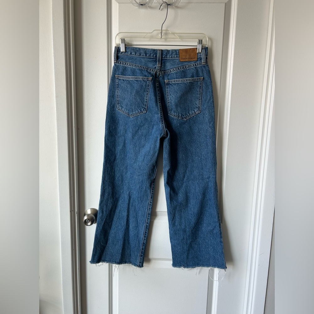 Aritzia Denim Forum Farrah High Waisted Jeans w raw hem *24 inch inseam* - Picture 4 of 7